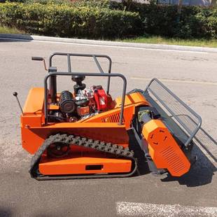 出履口东南亚柴OKU油遥控割草机自走式开荒除草机碎山地果园带草