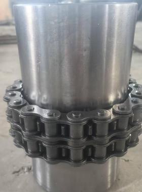 C滚子K链条传扭式联轴器GL带罩壳齿轮45号钢大矩86200双排链轮动