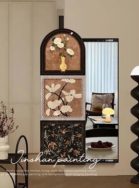 中古风隐藏式全衣身ZXH20240镜装饰画法玄式关壁卧室隐形画可推拉