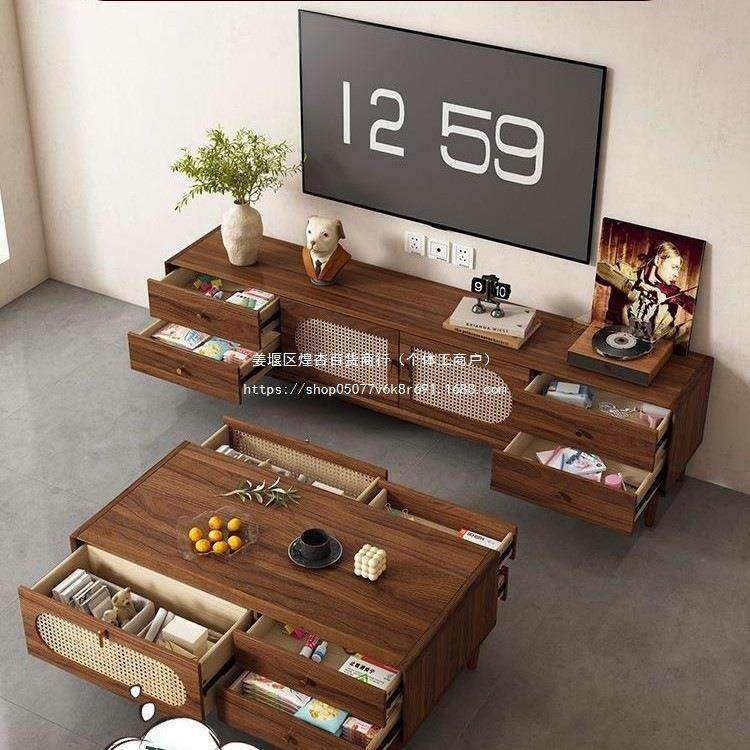 藤编电简视柜几组5合客厅202新款落地现无品牌/茶代约家用收纳储,电子/电工,接线端子,淘宝优惠券,粉丝福利购,淘宝优惠卷