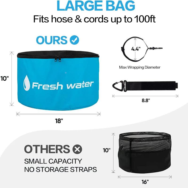 房车包RV管防水收RV软管包纳袋可折软叠户外道下水水管电线储物束