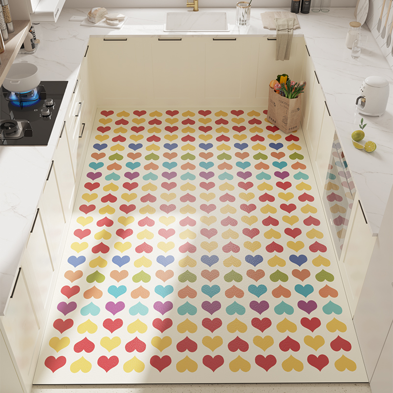 萌公主厨房地垫免洗可免费定制