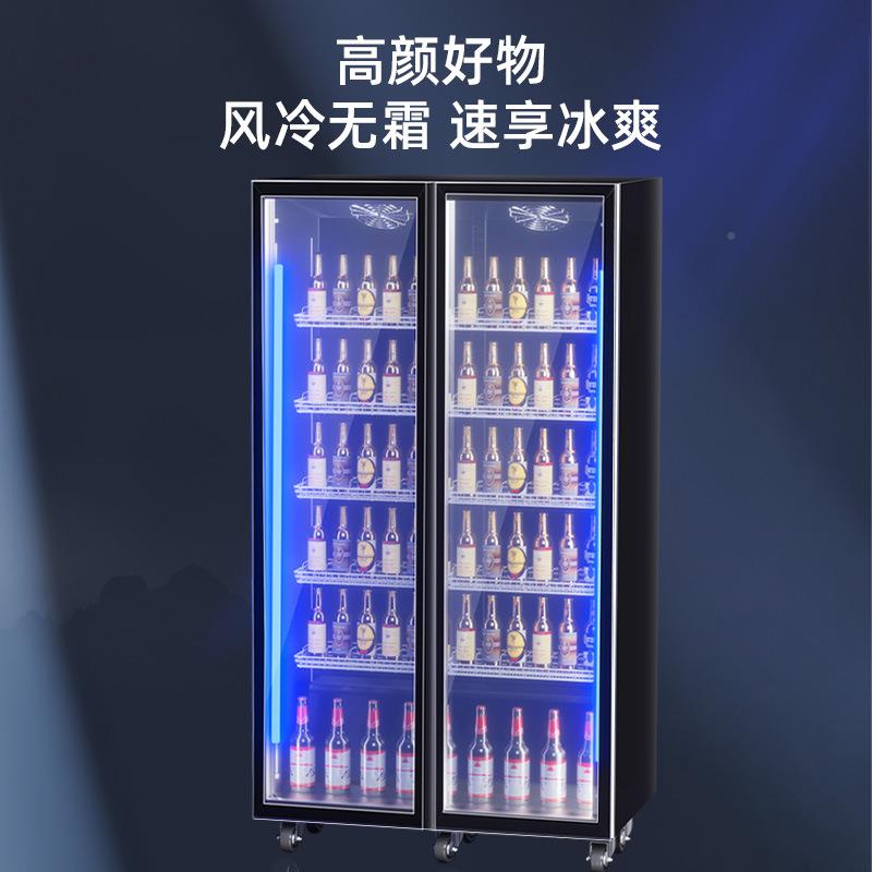 麦丰保鲜藏柜风幕红柜商用超市蔬酒吧冷冰箱展菜示94柜网红酒柜