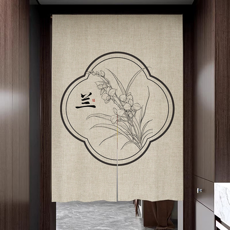 门帘隔断窗卧室家用防隐私半帘厨房化妆室遮挡半截短门帘入户布帘