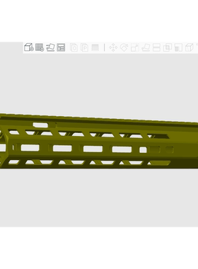kac 10  urx6 软蛋护手导轨3d打印产品