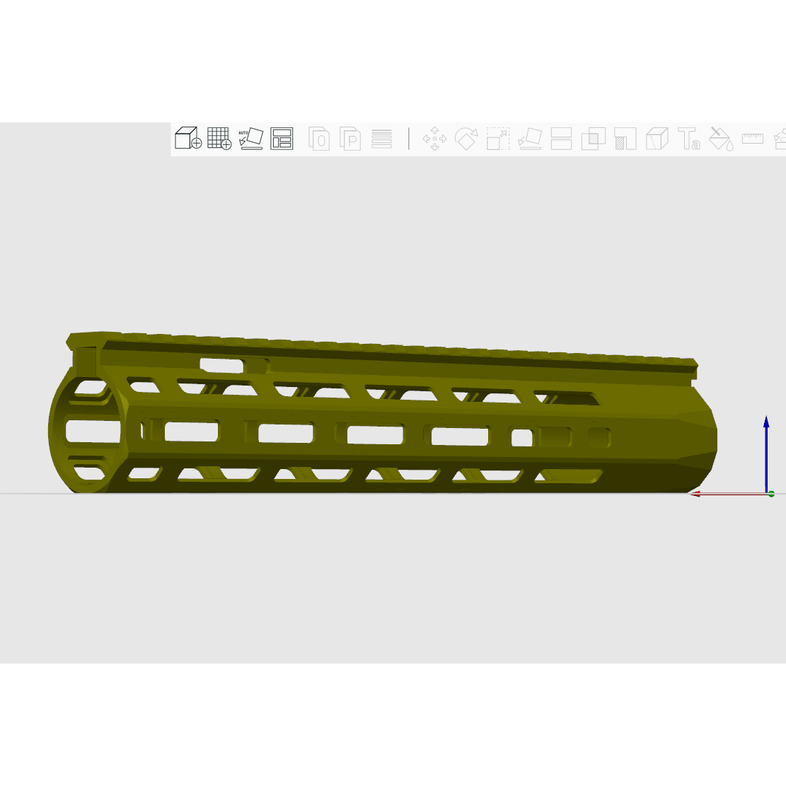 KACURX6战术护木10寸玩具模型