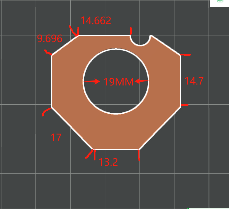 司骏mcx Lt(kk tac)护手稳定环 3d打印19MM尺寸定制