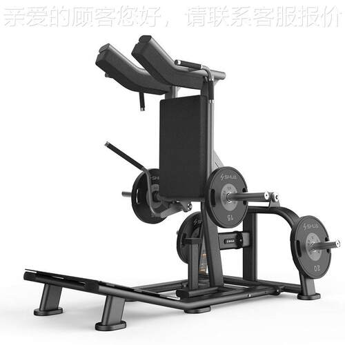 SH-G6913 商用挂片系列哈克深蹲机站立式深蹲提踵训练器