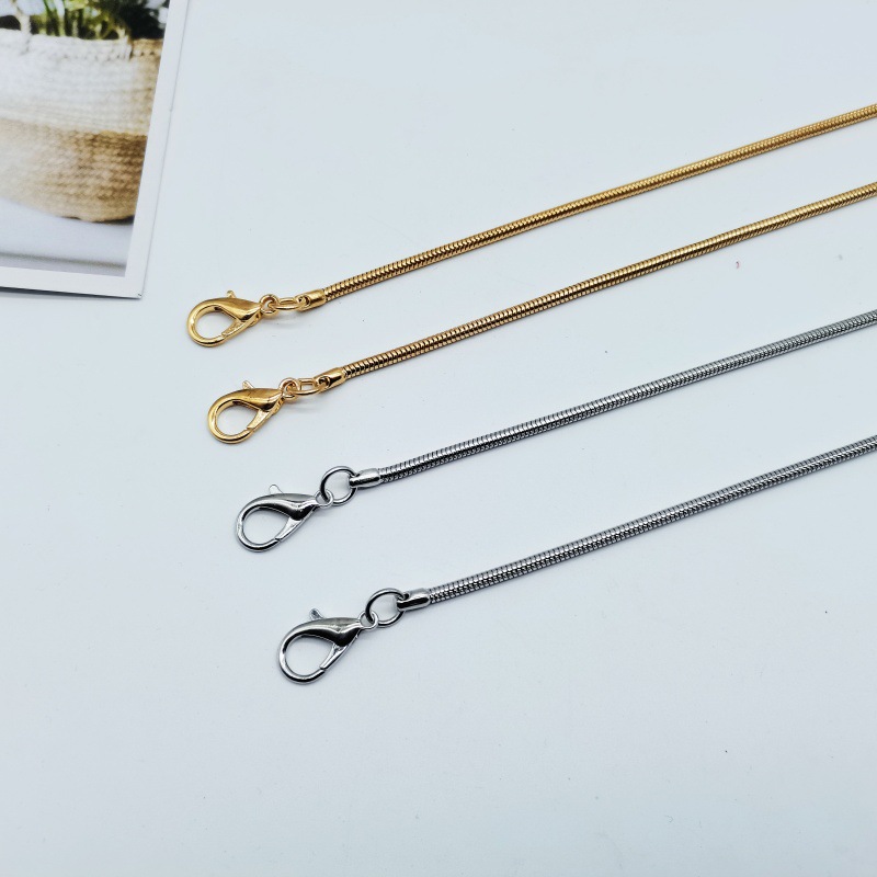 蛇骨链包包链条手机包链条单肩斜跨包包带子金属链条箱包配件批发