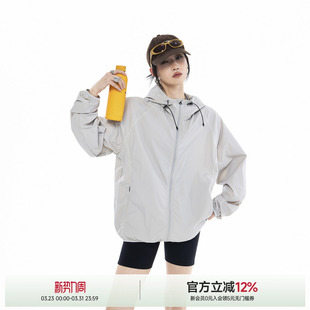 户外运动哈苏线连帽防晒衣女夏凉感透气防紫外线 UPF50 ICH MODE