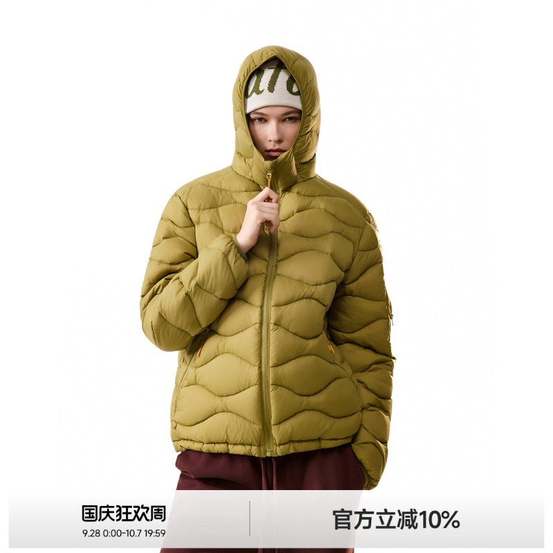 90白鸭绒水波纹轻量化轻薄羽绒服图片