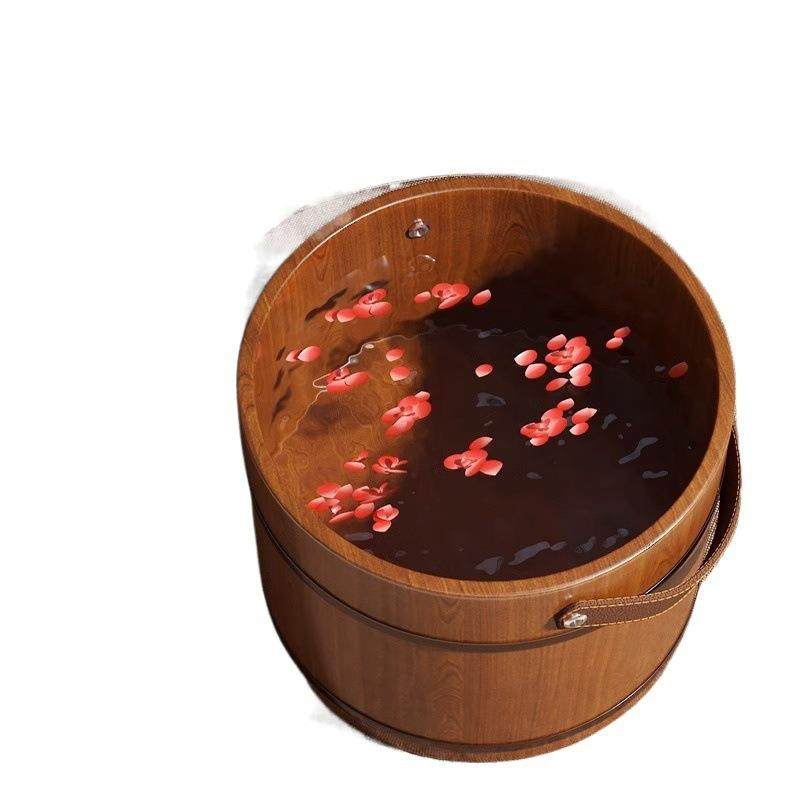 手提脚桶木桶脚木桶柏木泡洗泡脚盆过小腿家香用实木新洗463脚泡