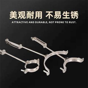 不锈钢排水管卡活动吊卡可调节固定管夹吊码喉箍110PVC支架杆抱箍