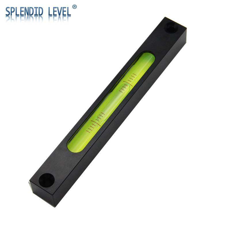 条式水平仪高精度水准泡150金属条形水平气泡带安装孔调平水平泡