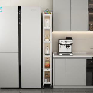 厨房夹缝置物架落地多层2墙边小窄柜0分公靠墙窄yw489宽缝收纳柜