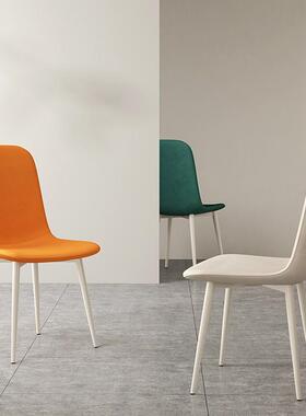 法式白色见描述餐油椅奶现餐代简约家用风餐桌椅设计师椅子厅靠背