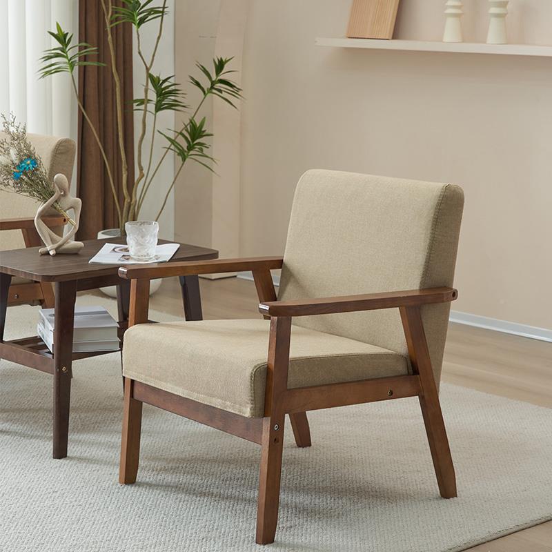 A客9椅L单人沙发椅阳台休闲酒店宿厅912实木简约懒人民接待洽谈桌