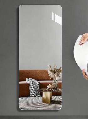 亚克力软镜子贴墙自家粘用高清全z-251121?身穿衣镜不真实变形墙