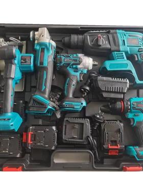 多功级能四锂电工具套装牧款48091电动工具套装件套工田业锂电五