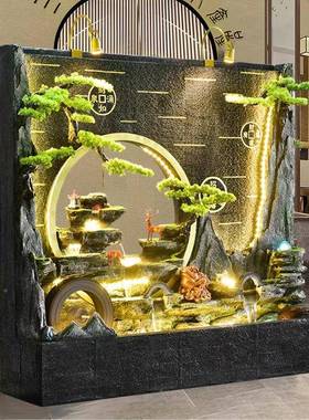 公司客厅庭院水景幕墙假山水喷泉装饰品造景水观流流GNJ水墙屏风