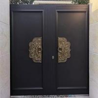 別墅大門鑄鋁門入戶門銅門庭院門雙開門鄉(xiāng)村自建房進(jìn)戶門四開門
