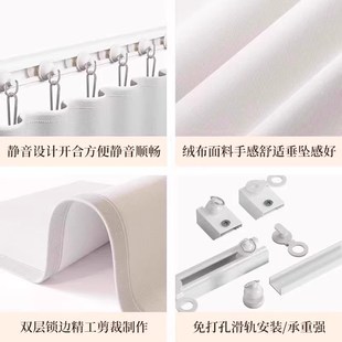 柜装 柜子遮挡帘鞋 饰遮丑防尘布帘衣柜厨房橱柜拉帘书柜置物架帘子