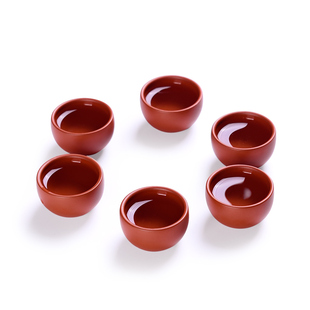 家用茶碗品茗杯茶具紫砂斗笠主人茶盏 弘盛窑配件功夫小茶杯套装