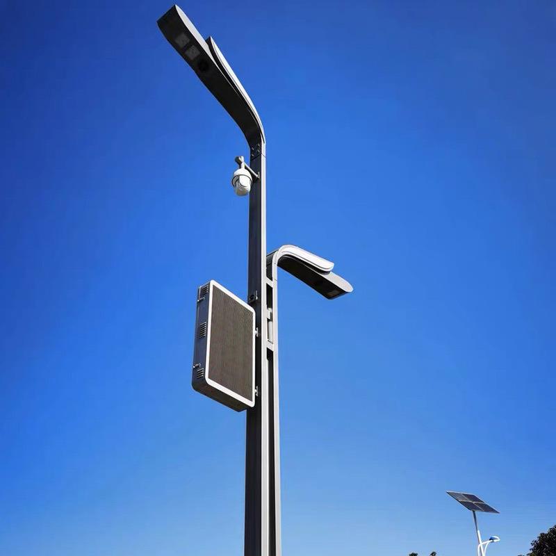 供应一体化5G智慧路灯城市智能照明综合杆户外公园远程控制双头灯