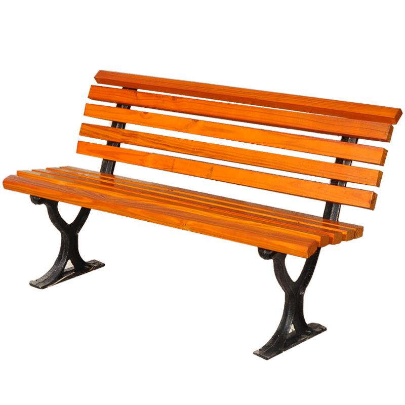 公园椅户外长椅庭院铸铁休闲椅防腐实木靠背座椅广场排椅厂家直销