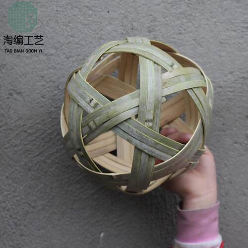 竹青丝蹴鞠球竹球幼儿园玩具道具
