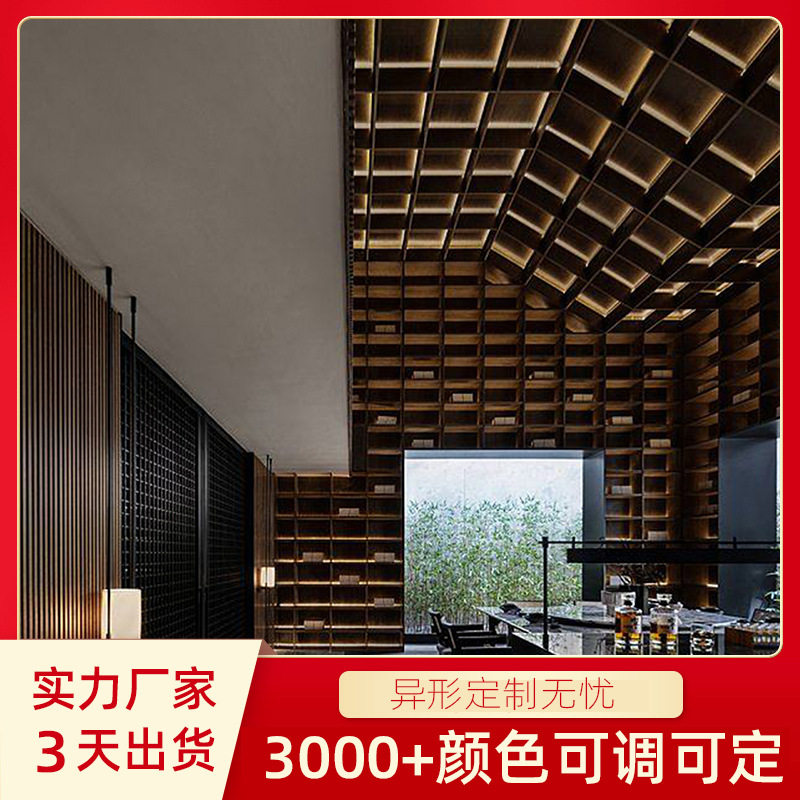 白蜡直纹木饰面灰色橡木直纹木饰面源头工装实木整体定制背景墙