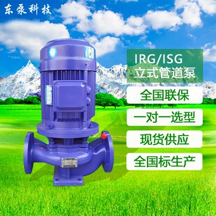 IRG管道泵清水离心泵 山东东泵 管道泵厂家ISG稳压泵循环增压泵