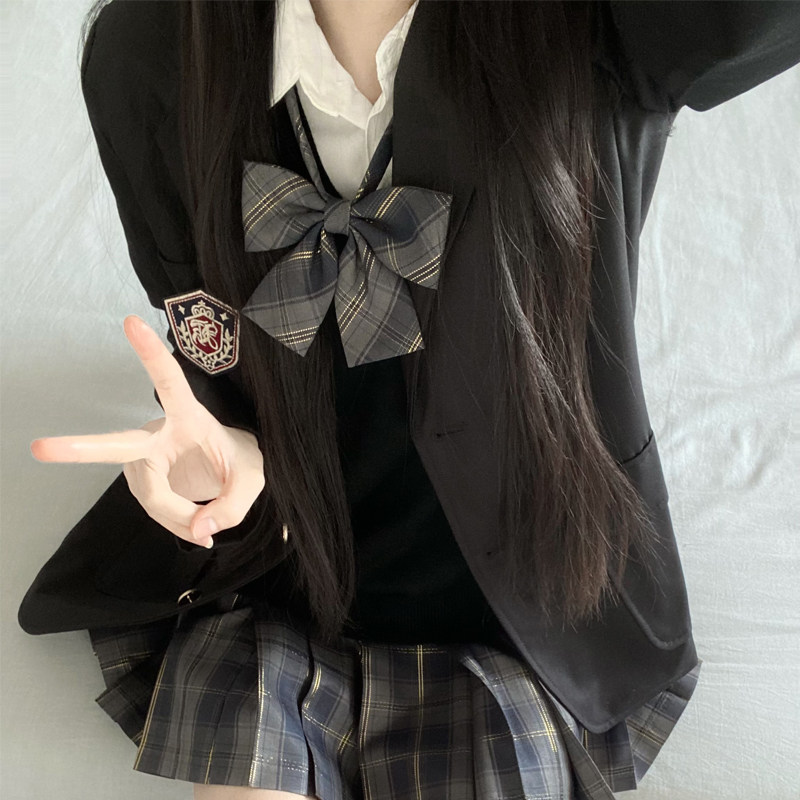 喵太JK原创西装西服 两粒扣喵太原创学院风JK制服校供感女
