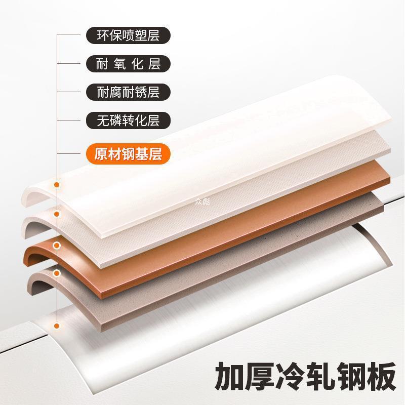 矮柜文件柜铁钢制办柜下节皮柜储公物柜抽柜桌边D5-011侧柜屉带锁