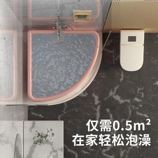 浴桶成人澡桶一便携一秒折叠泡儿童三角形澡 317家用键折叠免安装