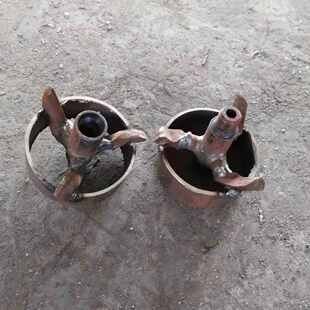 顶管机带圈加固打土钻头三抓回拉加圈钻头过路钻孔水钻机钻头22mm