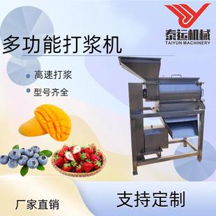商用芒果榨汁打浆机食品厂猕猴桃饮料加工设备大型木瓜汁打浆机器