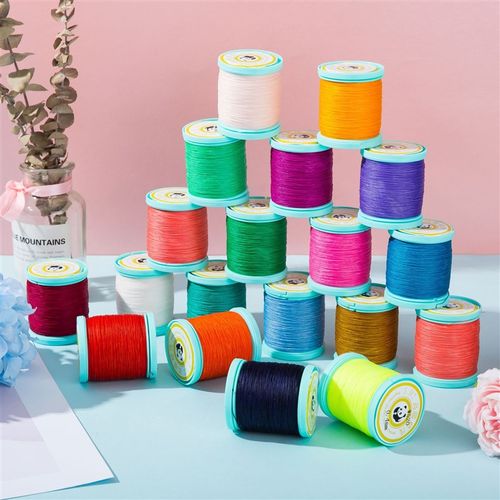 JR大卷国色圆蜡线皮具线大轴0.35 0.4 0.5 0.65 0.V8mm手工编绳专