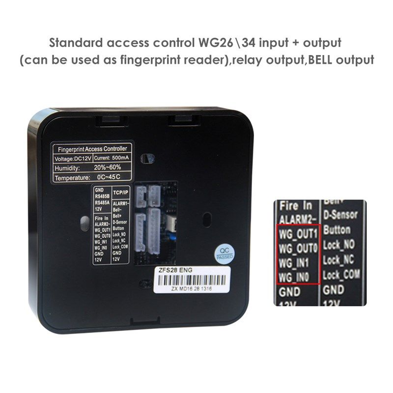 TFS28指纹ID刷卡联网考勤门禁一体机刷卡L指纹门禁一体机3000指纹