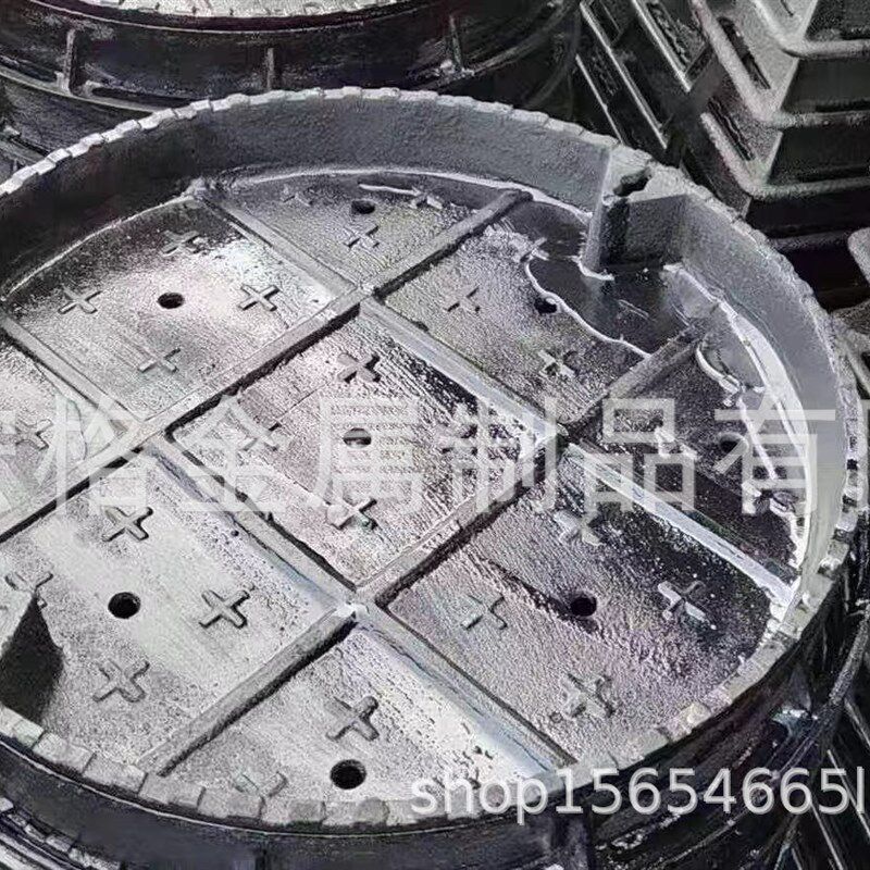 铸铁下沉式隐形井盖植草井盆景绿化带装饰井盖方v形电力检查井