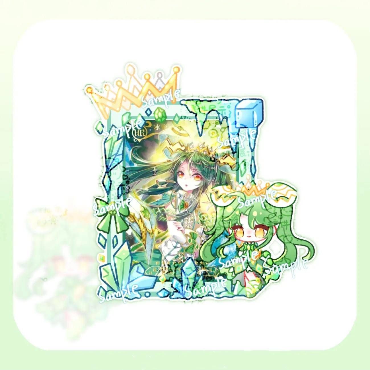 原创斗罗大陆2绝世唐门冰帝周边手绘亚克力插卡立牌印象卡框摆件