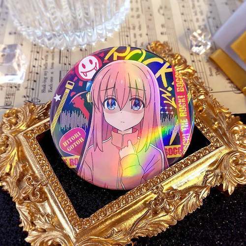 孤独摇滚波奇酱动漫周边后藤一里动漫周边乐队马口铁镭射徽章吧唧