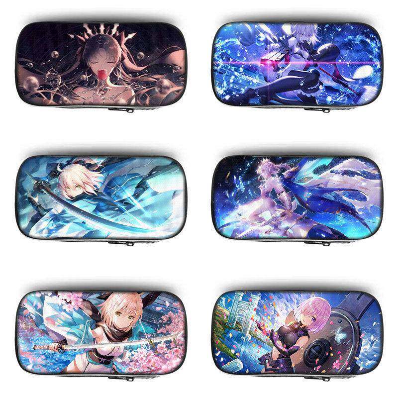 新款fate/fgo吾王saber贞德笔袋男生男孩子文具盒大容量文具袋小