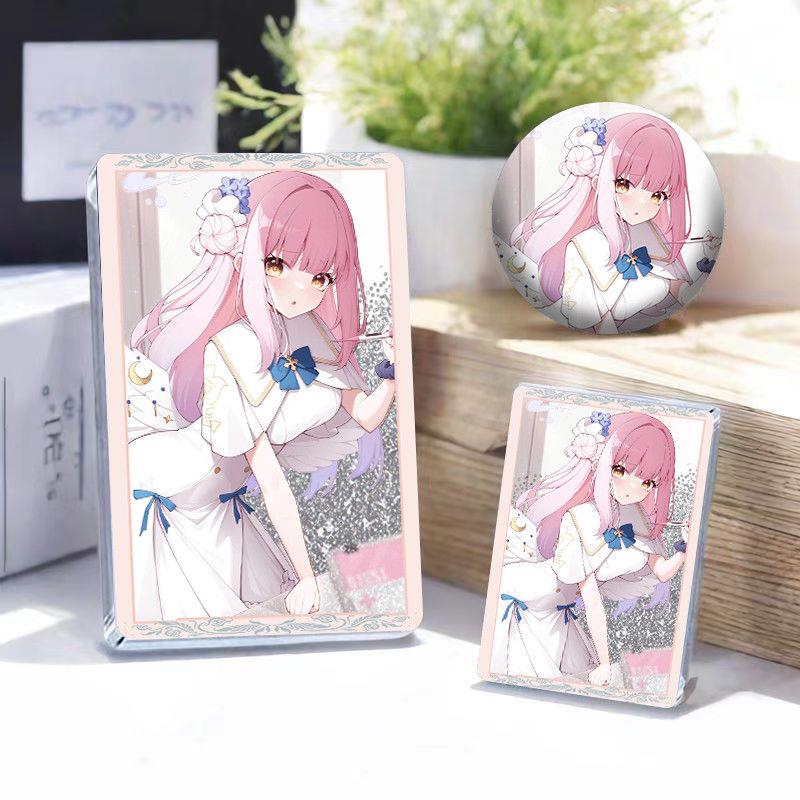 碧蓝档案周边流沙麻将吧唧收藏咕卡套装徽章生日礼物