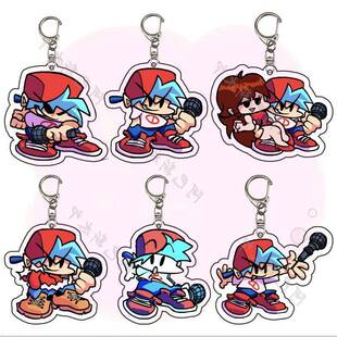 周五夜放克亚克力书包挂件FRDAYFUNKIN卡通周边钥匙扣送同学饰品