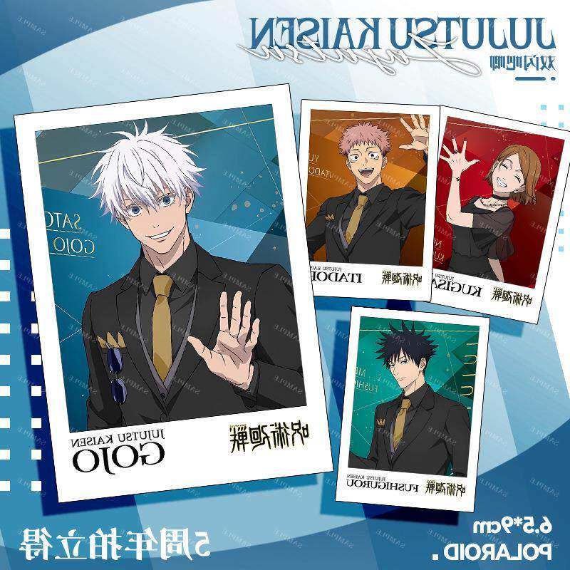 咒术回战拍立得小卡五条悟钉崎野蔷薇虎杖悠仁动漫游戏周边徽章