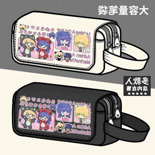 奇迹少女瓢虫雷迪周边笔袋黑猫罗尔艾俊玛丽娜大容量文具盒铅笔盒