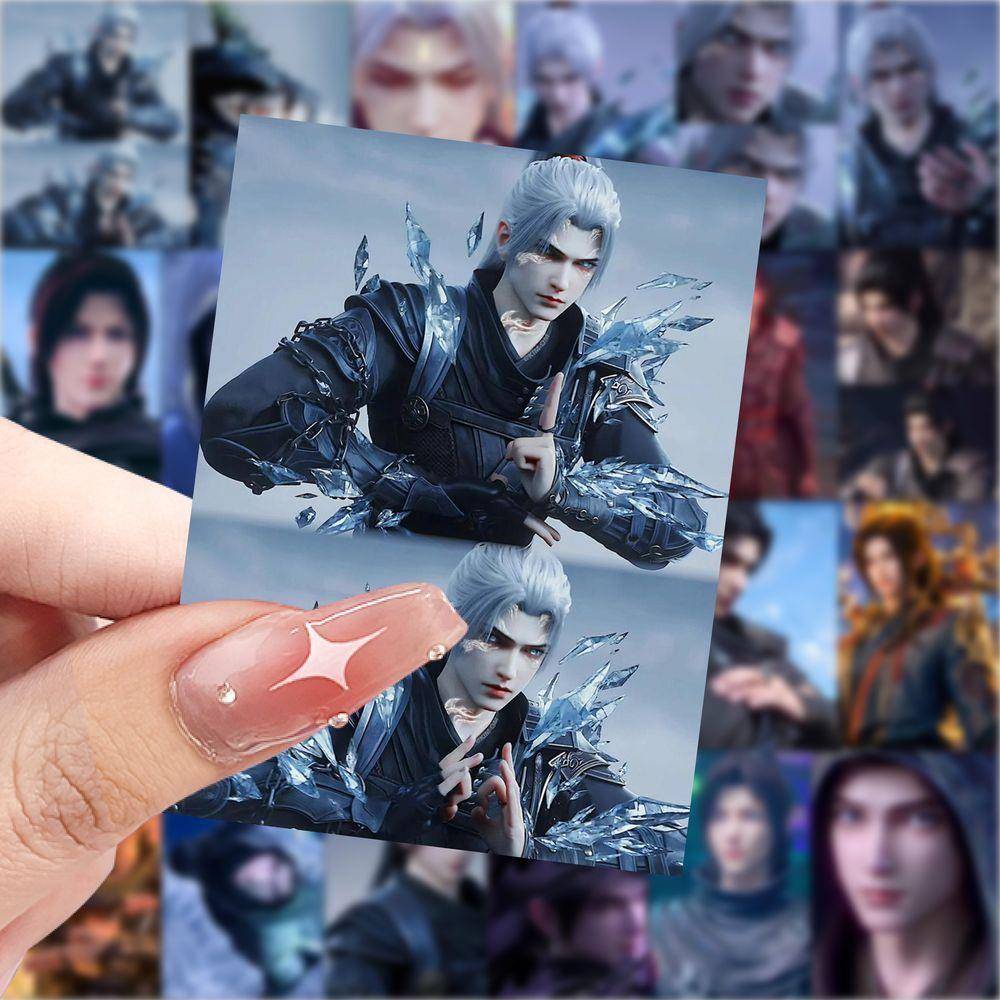 60张萧炎斗破苍穹国漫男神帅气高颜值人物周边手账手机素素材贴纸