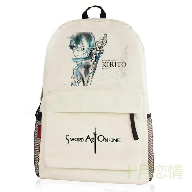 动漫周边双肩包二次学生男女学生中二书包 刀剑神域背包桐人SAO