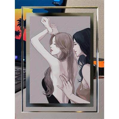 lingorm周边同人插画摆件邝玲玲linglingkwong水晶玻璃相框装饰品